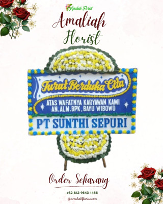 Papan Bunga Duka di Temanggung