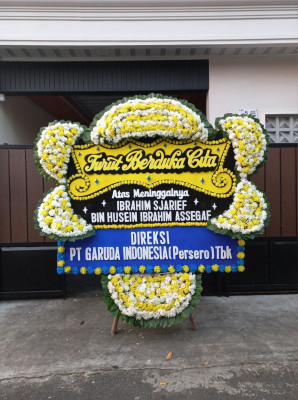Papan Bunga Duka di Temanggung